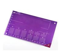 RC Maquetas Componentes Para Tamiya Para Mini 4WD Tablero De Ajuste Aluminio 94823 Herramienta Placa Inspección Tabla Derivación Para Piezas Modelo Coche Carreras(PURPLE)
