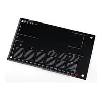 RC Maquetas Componentes Para Tamiya Para Mini 4WD Tablero De Ajuste Aluminio 94823 Herramienta Placa Inspección Tabla Derivación Para Piezas Modelo Coche Carreras(Black)