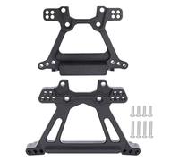 RC Maquetas Componentes para Traxxas 1/10 para Slash BL-2S 4x4 4WD RC Car Heavy Duty Aluminio Delantero Y Trasero Juego Torre Choque Mejora Control Remoto Reparación Automóviles(Black)