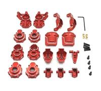 RC Maquetas Componentes Para Traxxas Para TRX4 Para TRX6 Para Huangbo R1001 R1002 R1003 Copa De Eje Trasero Metal Adecuado Accesorios Repuestos Coche Teledirigido(Red)