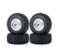 Rc Maquetas Piezas Para Axial Para SCX24 AX24 Para FMS Para FCX24 1/18 1/24 4 Uds. Juego Llantas Beadlock 1,0" Para Cubo Rueda Metal Y Neumático Goma(No.5-50mm Set)