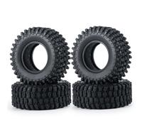 Rc Maquetas Piezas Para Axial Para SCX24 AX24 Para FMS Para FCX24 1/18 1/24 4 Uds. Juego Llantas Beadlock 1,0" Para Cubo Rueda Metal Y Neumático Goma(No.3-50mm Tyres)