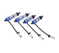 Rc Maquetas Piezas Para Axial Para TRX4 Para ZD 1/10 Para Aceite Carreras Amortiguador Ajustable 92mm Delantero 105mm Amortiguador Trasero Suspensión RC Camión Sobre Orugas(BLUE 2)