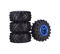 Rc Maquetas Piezas Para HSP Para HPI 1/10 120mm Neumáticos Goma Llantas Plástico Para Cubo RC Monster Car Wheels 12mm Hex Off Road Truck Piezas Mejora(Blue,4pcs)