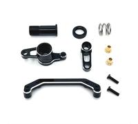 RC Maquetas Piezas para LC para Racing PTG-2 PTG-2R 1/10 Componente Dirección Repuesto Mejorado Metal Accesorios Coches Control Remoto(Black)