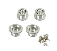 RC Maquetas Piezas para MN99S D90 D91 MN45 45K 90K 91K 96 99 99A 1/12 1 Juego Accesorios Llantas con Buje Metálico Kit Conversión Piezas Mejora(Silver)