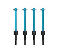 Rc Maquetas Piezas Para Tamiya DT03 Para TT-02B 4Unidades Eje Transmisión Cardán CVD Metálico Accesorios Y Piezas Mejora Coches RC 64 Mm(Blue)