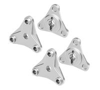 Rc Maquetas Piezas Para Tamiya Para Hotshot II 2024-58737-A 1/10 GPM 7075 Rueda Aleación Hexes RC Actualización Modificación Piezas Reparación(Silver)