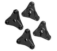 Rc Maquetas Piezas Para Tamiya Para Hotshot II 2024-58737-A 1/10 GPM 7075 Rueda Aleación Hexes RC Actualización Modificación Piezas Reparación(Black)