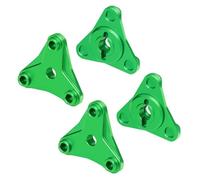 Rc Maquetas Piezas Para Tamiya Para Hotshot II 2024-58737-A 1/10 GPM 7075 Rueda Aleación Hexes RC Actualización Modificación Piezas Reparación(Green)