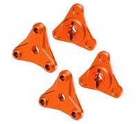 Rc Maquetas Piezas Para Tamiya Para Hotshot II 2024-58737-A 1/10 GPM 7075 Rueda Aleación Hexes RC Actualización Modificación Piezas Reparación(Orange)