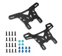 Rc Maquetas Piezas Para Tamiya XV02 XV-02 Pro 58707 1/10 Placa Torre Amortiguación Delantera Y Trasera Fibra Carbono Accesorios Mejoras Coche RC(1 Set)