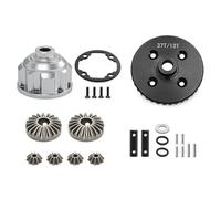 Rc Maquetas Piezas Para Traxxas Para Maxx Para Slash 1/8 Para Maxx 1/10 Kit De Diferencial Trasero Completo De Metal 37T 13T Piezas De Mejora Para Coche RC Accesorios(Silver)