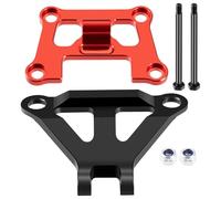 RC Maquetas Piezas para Traxxas para Mini para Maxx 1/16 Aleación Aluminio Montaje Mampara Frontal Fortalece El Soporte Parachoques RC Piezas Mejora Coche(Red)