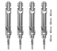 Rc Maquetas Piezas Para Traxxas Para Mini Para XRT Para VXL-3s 108076-1 1/16 4 Uds Ejes Transmisión CVD Acero Inoxidable 99MM Accesorios Actualización Coche RC(Silver)