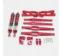 Rc Maquetas Piezas Para Wltoys 12428 12423 12428-A/B/C Piezas Repuesto Coche Teledirigido Mejora El Kit Vulnerabilidad Del Haz Principal Eje Trasero Metal(Red)