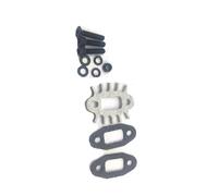 RC Maquetas Repuestos para HPI para Rofun para Rovan para KM GTB MCD para Baja 5B-5T-5SC 1/5 RC Piezas Actualización Coche Juego Juntas Tubo para Escape Motor 30,5cc(1Set)