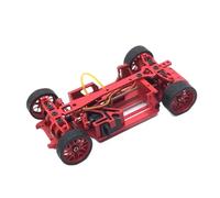 RC Marco Chasis Para MINI-Q Drift 1/28 Metal Frame RC Car Piezas Carreras Vehículos Orugas Todoterreno Accesorios Actualizaciones Reemplazo Y Reparación(Red)