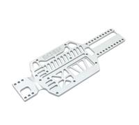 RC Marco para Mini-Q8 Q9 1/28 Placa Inferior Metálica Multidistancia Entre Ejes 90/94/98/102/106/110/114/118/122 Mm Repuestos Coche RC Accesorios Y Mejoras(Silver)