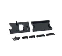 RC Marco para MN D90 D91 D96 para MN98 99S Viga Trasera Metal La Caja Dirección Cabina para Coche Control Remoto Accesorios Actualizaciones Reemplazo Reparación(Black)