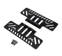 RC Marco para MN para MN128 MN86 G500 1/12 Pedal Pie Metal Control Remoto Coche Vehículos Orugas Piezas Accesorios Actualizaciones Reemplazo Y Reparación(Black)