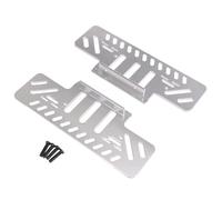 RC Marco para MN para MN128 MN86 G500 1/12 Pedal Pie Metal Control Remoto Coche Vehículos Orugas Piezas Accesorios Actualizaciones Reemplazo Y Reparación(Silver)