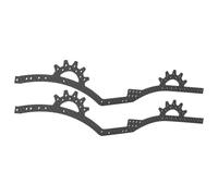 RC Marco Para SCX10 II Para Capra VS4-10 1/10 Para LCG De Para Chasis Marco De Fibra De Carbono Montaje En Riel RC Crawler Kit De Vehículo DIY(Carbon Rails)