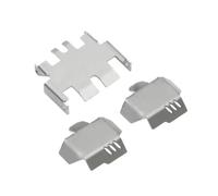 RC Marco para TRX4-M 1/18 3 Piezas Acero Inoxidable Chasis Eje Protector Placa Deslizamiento Conjunto RC Crawler Coche Actualización Reemplazo Y Reparación