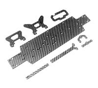RC Marco para Wltoys 104001 1/10 Chasis Fibra Carbono Juego Placa Inferior Torre Amortiguación Piezas Coche RC Accesorios Mejora Repuesto Y Reparación