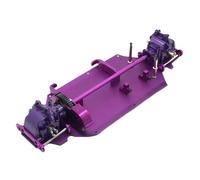 RC Marco Para WLtoys 144010 144001 144002 1/14 Actualización Placa Inferior Metal Caja Cambios Diferencial Paquete De Transmisión Central Piezas Coche RC(PURPLE)