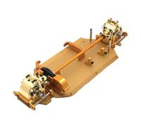 RC Marco Para WLtoys 144010 144001 144002 1/14 Actualización Placa Inferior Metal Caja Cambios Diferencial Paquete De Transmisión Central Piezas Coche RC(Yellow)