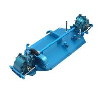 RC Marco Para WLtoys 144010 144001 144002 1/14 Actualización Placa Inferior Metal Caja Cambios Diferencial Paquete De Transmisión Central Piezas Coche RC(SKY BLUE)