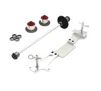 RC Marco Para Wltoys 144016 1/14 Eje Transmisión De Aluminio Diferencial Juego De Segundo Piso Accesorios De Actualización Para Coche De Carreras RC(Silver)