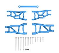 RC Mejoras Piezas Para Traxxas Para Slash 2WD Para VXL Para Nitro Para Slash Para Raptor 1/10 RC Coche De Metal Juego De Brazo De Suspensión Delantera Y Trasera Piezas Mejoradas(Blue)