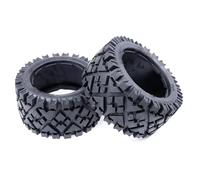 RC Neumáticos Compatible con HPI para Carreras para Baja 5B 5T para LOSI 1: 5 Escala RC Repuestos para Autos RC Coche para Terreno Neumáticos Traseros Piel Sin Espuma Interior