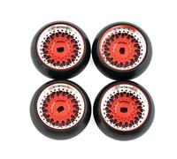 RC Neumáticos Compatible con Wltoys 284131 K969 K989 para Kyosho para Mini-Z 1/28 RC Car Upgrades Parts Neumático De Deriva De Plástico Duro Llanta De Rueda De Metal