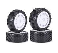 RC Neumáticos para Wltoys 104001 para Tamiya para TT-02B DT-02 1/10 RC Car Off Road para Rally para Carreras Llantas Piezas 4 Neumáticos De 88 Mm Rueda Neumático(White)