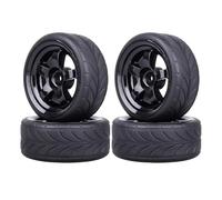 RC Neumáticos Piezas Para Traxxas Para Latrax Para Teton 4-Tec 2.0/3.0 Para Tamiya Para TT01 Para TT02 1/10 1/18 Juego Llantas Y Ruedas Pre-pegadas RC Touring Piezas Carretera