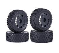 RC Neumáticos Rueda para HSP para HPI para Wltoy para Tamiya TT-02B DT-02 1/10 RC Coche para Rally para Carreras Llantas Rueda De Carretera 88 Mm para Neumáticos para Buggy(Black)