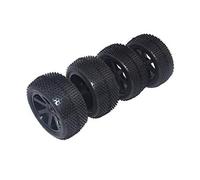 ＡＷＨＡＯ RC Neumáticos Ruedas Llantas Goma Suave Conjunto Plástico Adaptador Hexagonal Adecuado para Modelo 1 10 Fans Bólidos