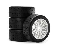 RC Neumáticos Ruedas Para ARRMA 1/7 Para INFRACTION 6S F1 1/8 Neumático Rueda Funcionamiento Plano D265 Más Allá Las Limitaciones Accesorio Modelo Reemplazo Modificado(White)