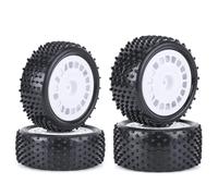 RC Neumáticos Ruedas para HSP para HPI para Tamiya para TT-02B DT-02 para Buggy para Racing 1/10 4 Uds 88mm Neumáticos Ruedas Carretera Pegados Llantas Bandas Pegamento Montaje RC