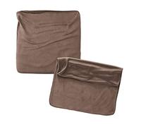 RC ocio Cojines Sofa 50x50 Color Chocolate Pack de 2 Fundas de cojin Decorativos para Sofa, Cama, Salon/Funda de Terciopelo Elegantes y Modernas para la decoración del hogar sin Relleno
