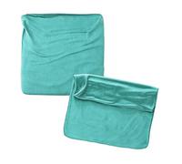 RC ocio Cojines Sofa 70x70 Color Turquesa Pack de 2 Fundas de cojin Decorativos para Sofa, Cama, Salon/Funda de Terciopelo Elegantes y Modernas para la decoración del hogar sin Relleno