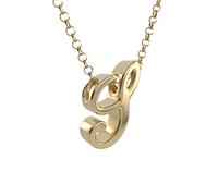 RC ocio Colgante Iniciales en Plata 925 + baño en Oro de 24k -Gargantillas o collar invisible para hombre y Mujer/Collares de letras Cadena 35 cm + 5 cm de alargador - Collar con letra (S)