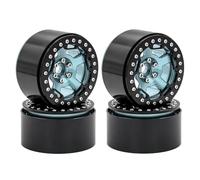 RC Orugas Accesorios Para Axial Para Scx10 II III Para Wraith Para Capra RR10 RBX10 Para Traxxas Para Trx4 D90 1/10 2.2" Llantas Con Beadlock Bujes Coche RC(Titanium)