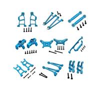RC Orugas Accesorios Para Mjx 14211 1/14 Copa De Dirección Para Brazo Oscilante Varilla Tracción Soporte Carcasa Coche Piezas Repuesto RC Juego Modificación Actualización Metal(Blue)