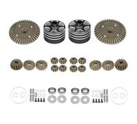 RC Orugas Accesorios Para Tamiya XV-02 MB-01 XM-01 22049 1/10 Caja Diferencial De Metal Y Juego Engranajes 39T RC Piezas Mejora Coche Accesorios(Black,B)