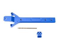 RC Orugas Accesorios Para Traxxas Para Mini Para Maxx 2S 1/16 Placa Protectora Chasis Aleación Aluminio, Piezas De Mejora Accesorios Reparación Coches RC Modificados(Blue)