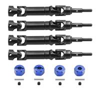 RC Orugas Accesorios Para Traxxas Para Mini Para Maxx 4 Ejes De Transmisión Delantero Y Trasero Acero CVD Piezas Mejora Para Coche RC Accesorios Reparación Modificados(Blue)